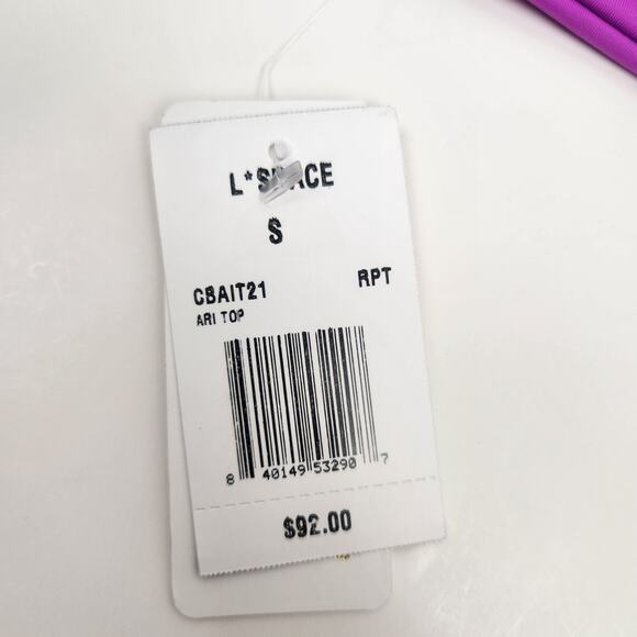 L*Space Ari Bikini Top in Purple/Pink Size Small NWT - Picture 3 of 4